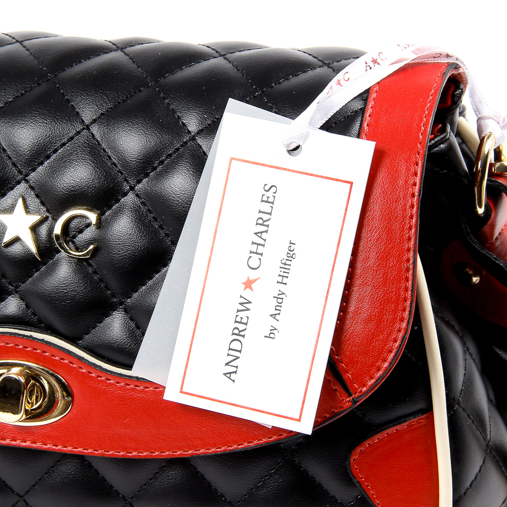 Borsa a mano da donna Andrew Charles nera DOMINIQUE