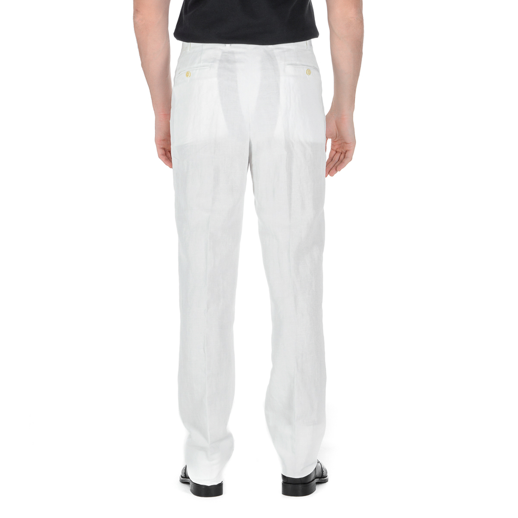 Pantaloni Armani Collezioni Uomo Bianchi