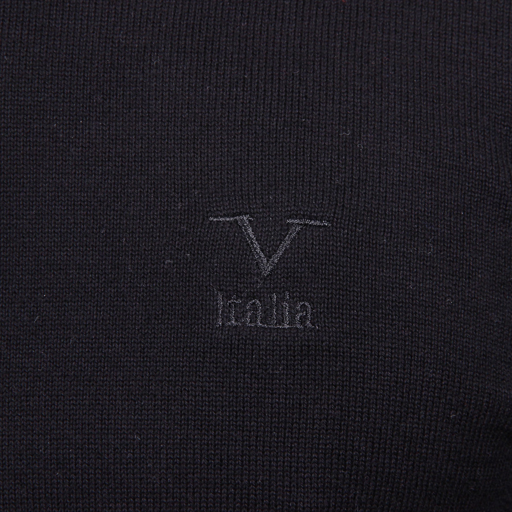 V 1969 Italia Maglione da uomo a maniche lunghe con scollo tondo
