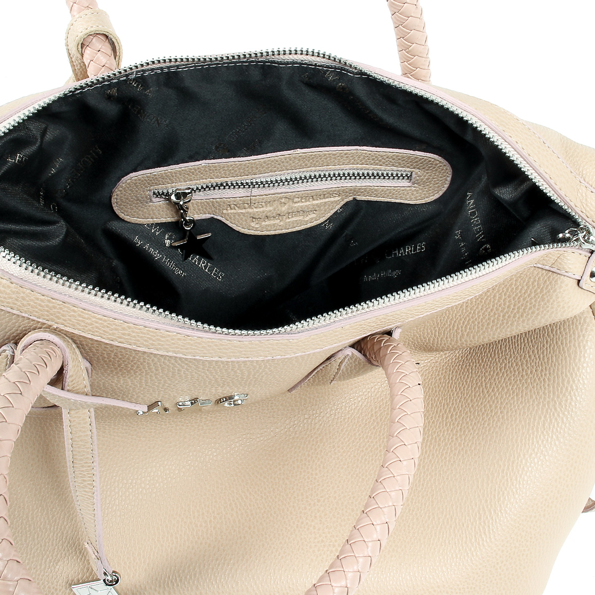 Borsa a mano da donna Andrew Charles rosa DARSEY
