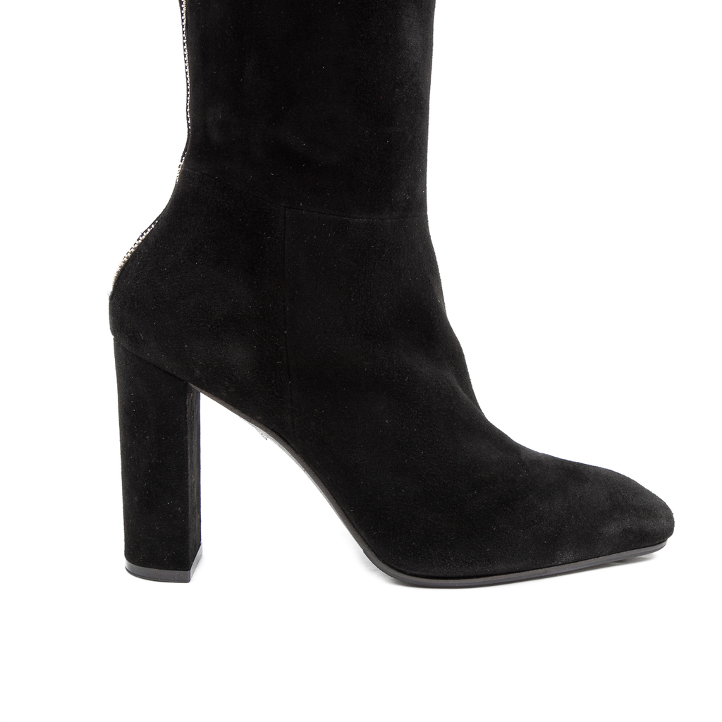 V 1969 Italia Stivale alto da donna nero YARA