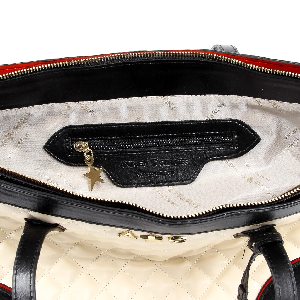 Borsa a mano da donna Andrew Charles Beige LILLI