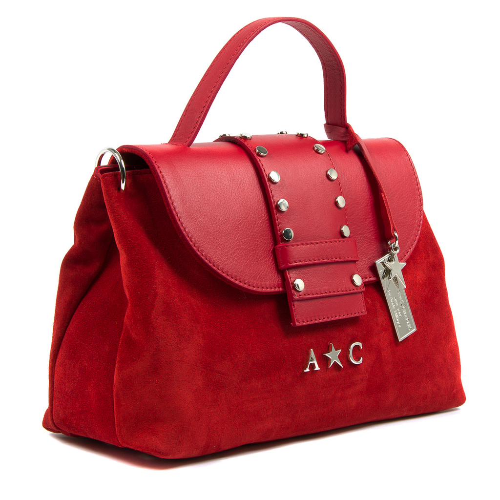 Borsa a mano da donna Andrew Charles rossa ROSS