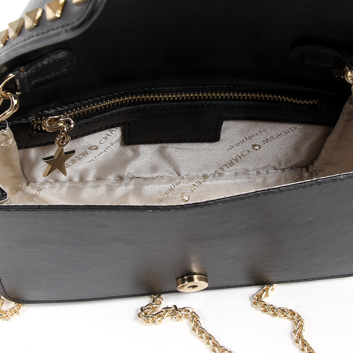Borsa a mano da donna Andrew Charles nera PAIGE