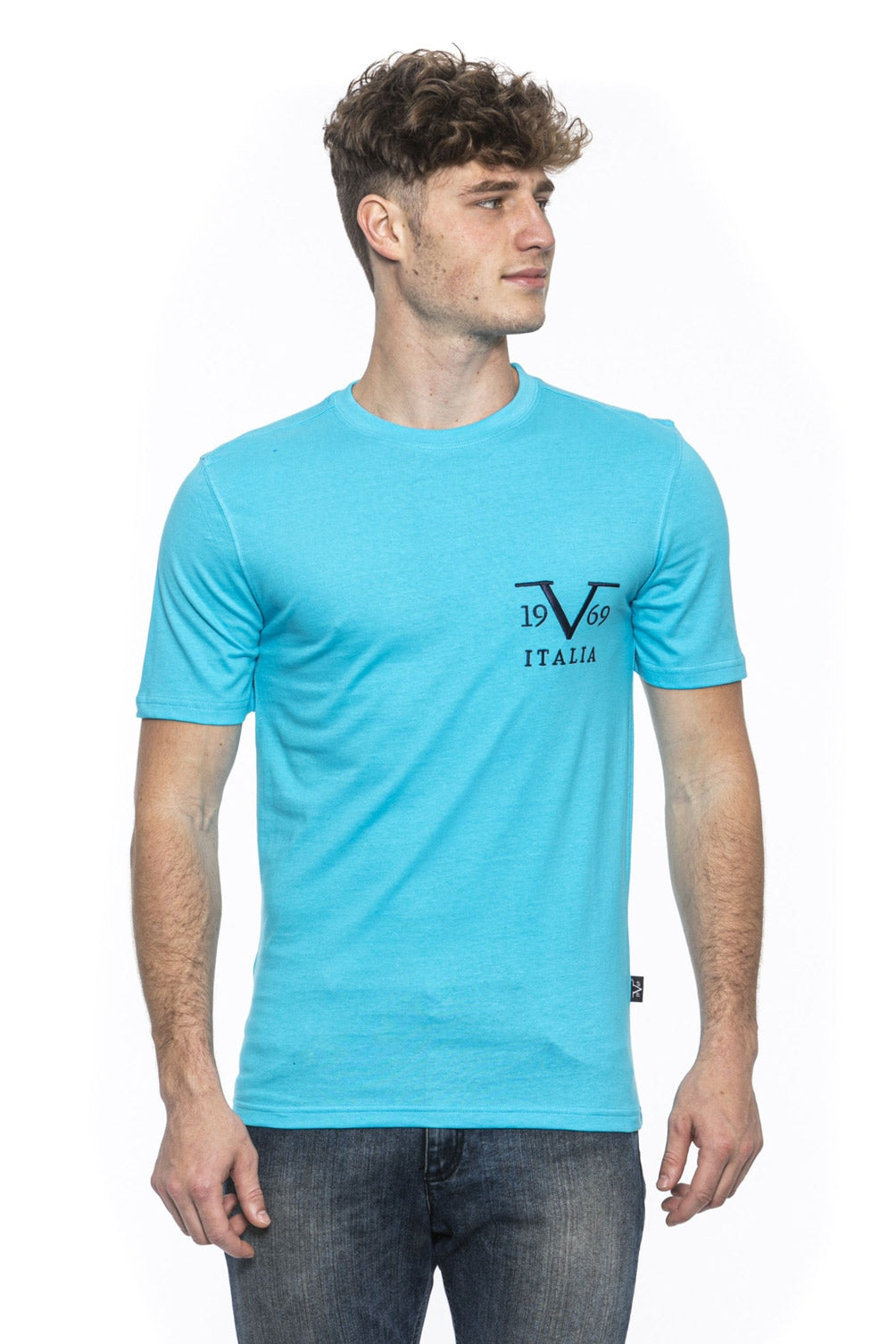 19V69 Italia T-Shirt Uomo Azzurro TROY TURQUOISE