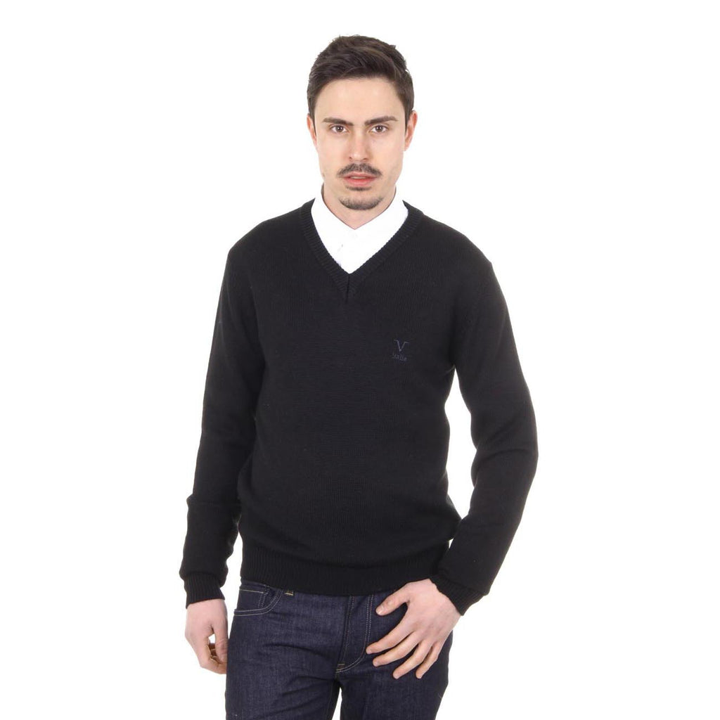 Maglione uomo scollo a V V 1969 Italia 9803 SCOLLO V NERO