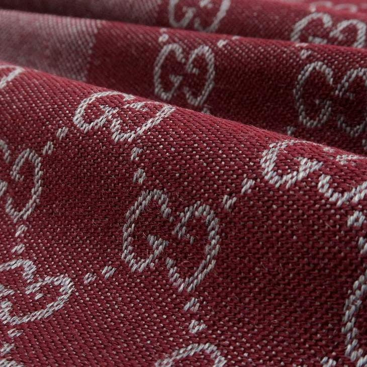 Gucci sciarpa uomo 40x180 bordeaux