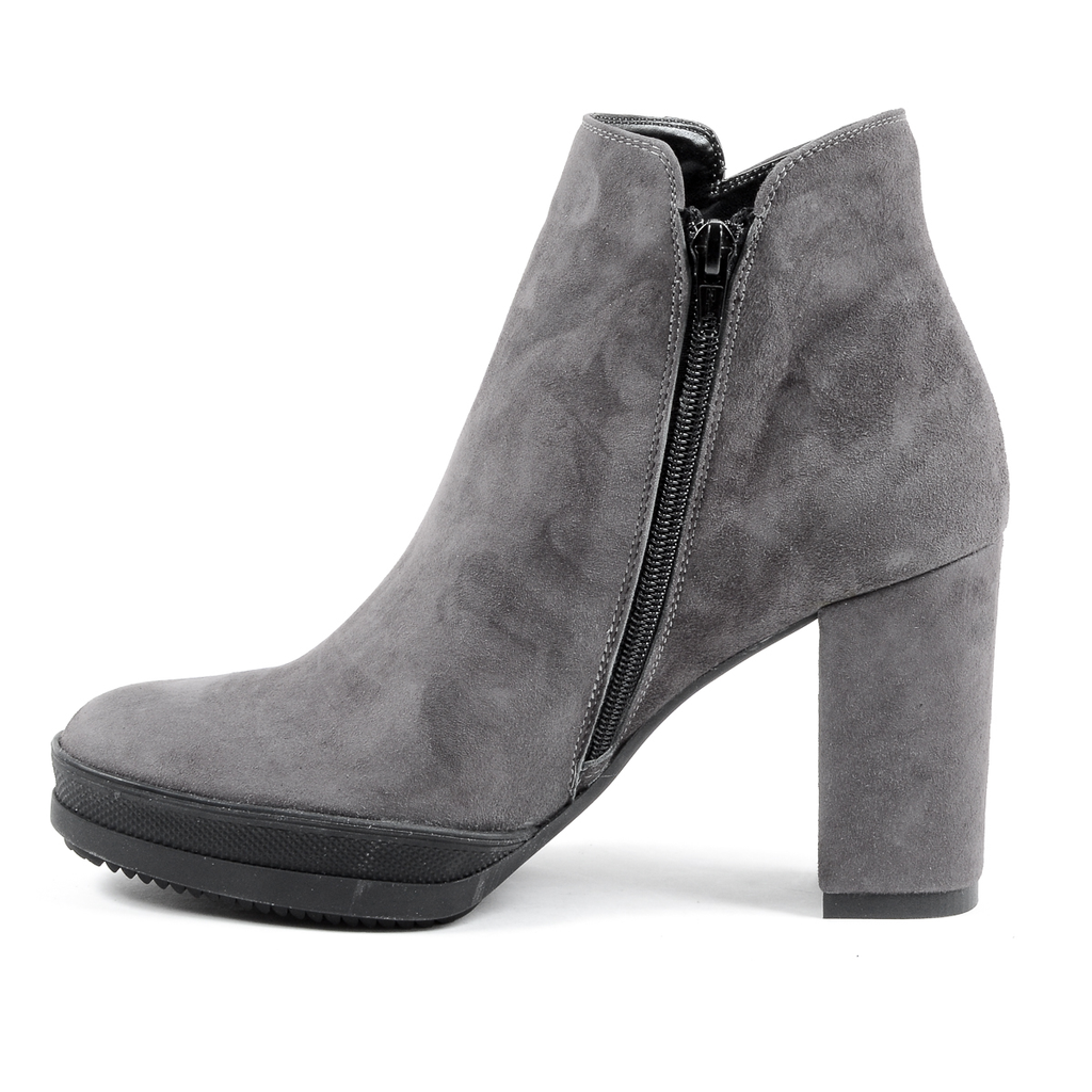 Stivaletti con tacco da donna Andrew Charles, grigi SHERYL