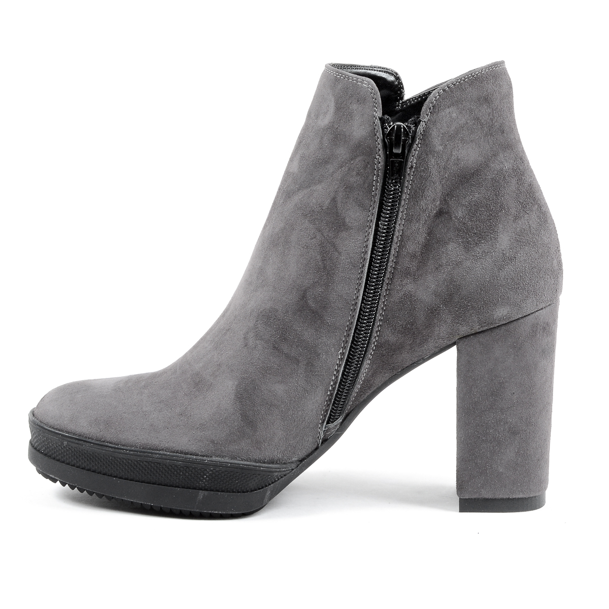 Stivaletti con tacco da donna Andrew Charles, grigi SHERYL