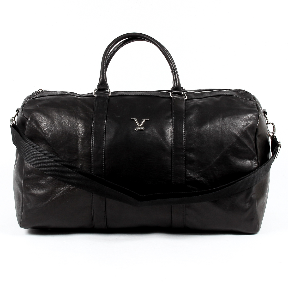 V 1969 Italia Borsa sportiva da uomo nera BERLINO