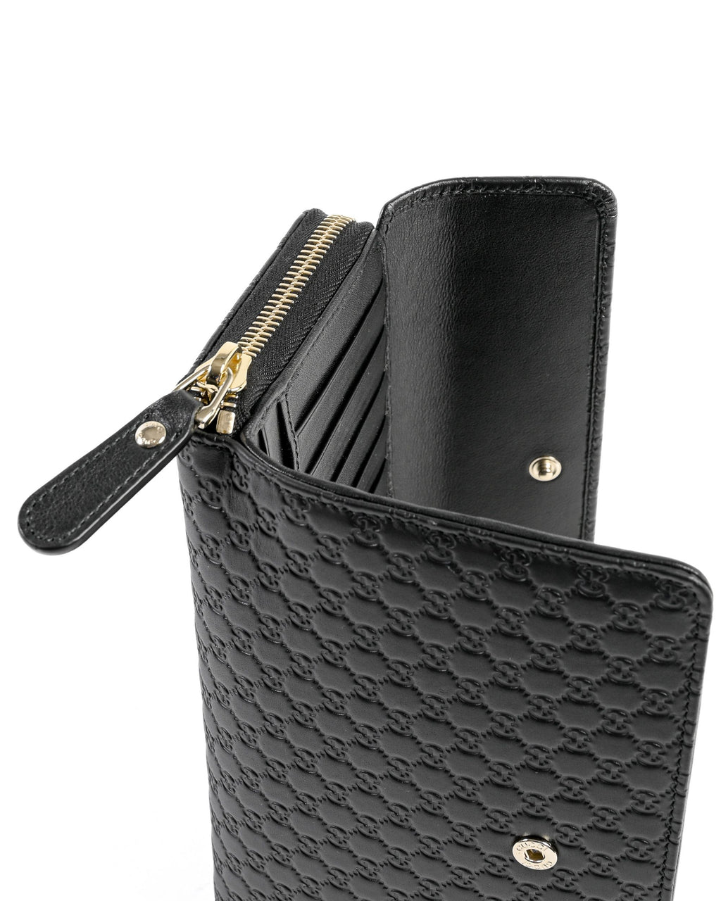 Portafoglio Gucci Guccissima in pelle con cerniera 449364 BMJ1G 1000