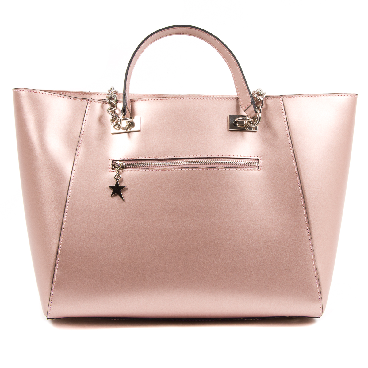 Borsa a mano da donna Andrew Charles rosa KEY