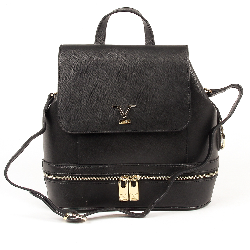 V 1969 Italia Zaino da donna nero STEFY