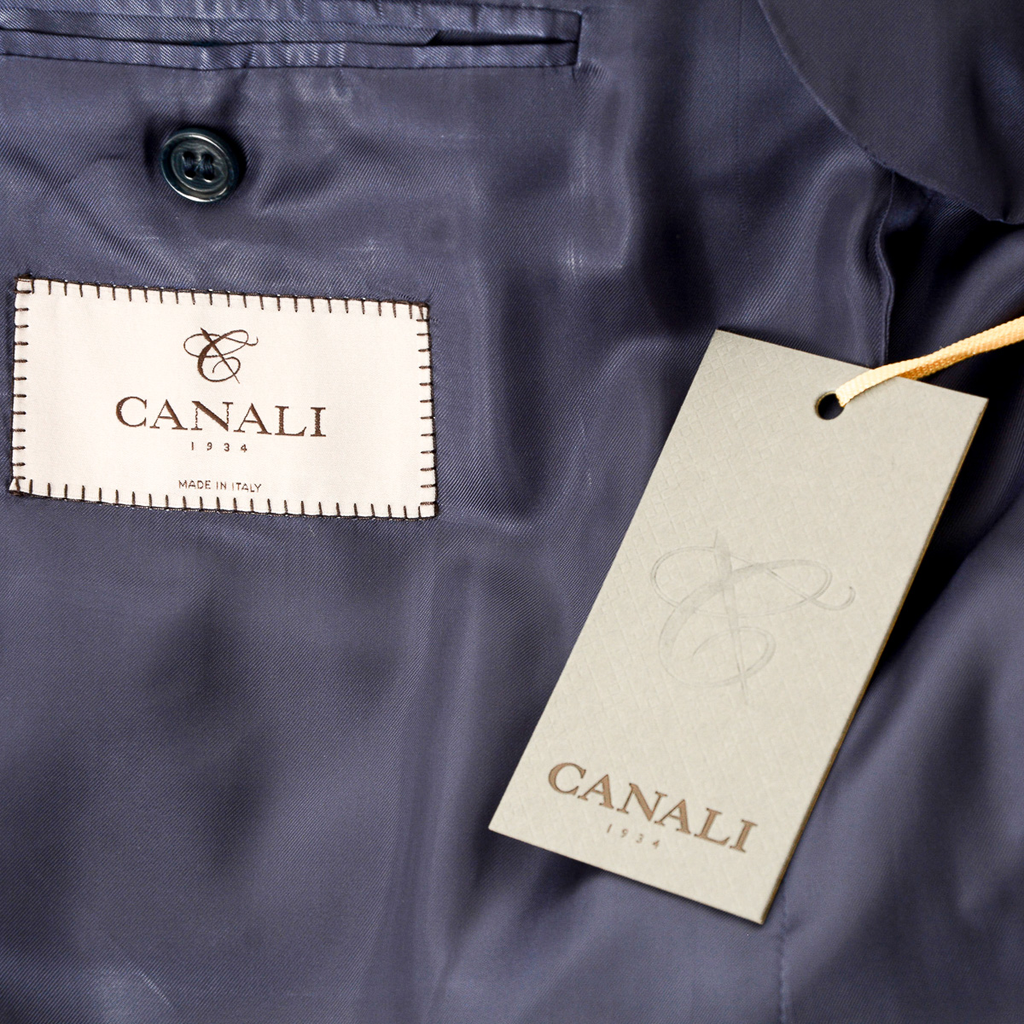 Giacca uomo Canali maniche lunghe blu
