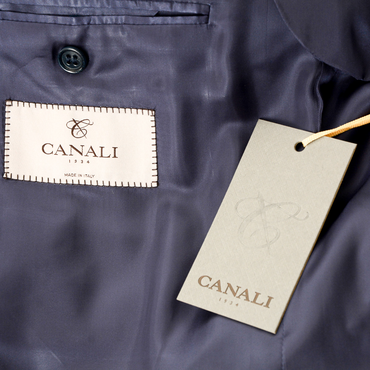 Giacca uomo Canali maniche lunghe blu
