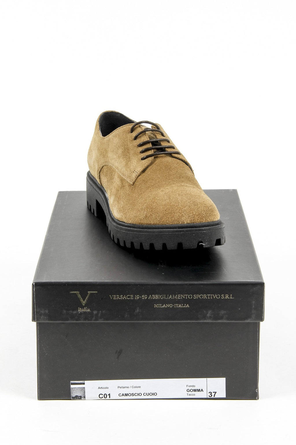 Scarpa stringata da donna V 1969 Italia C01 CAMOSCIO CUOIO