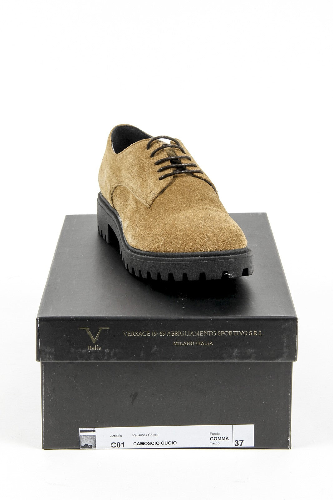 Scarpa stringata da donna V 1969 Italia C01 CAMOSCIO CUOIO