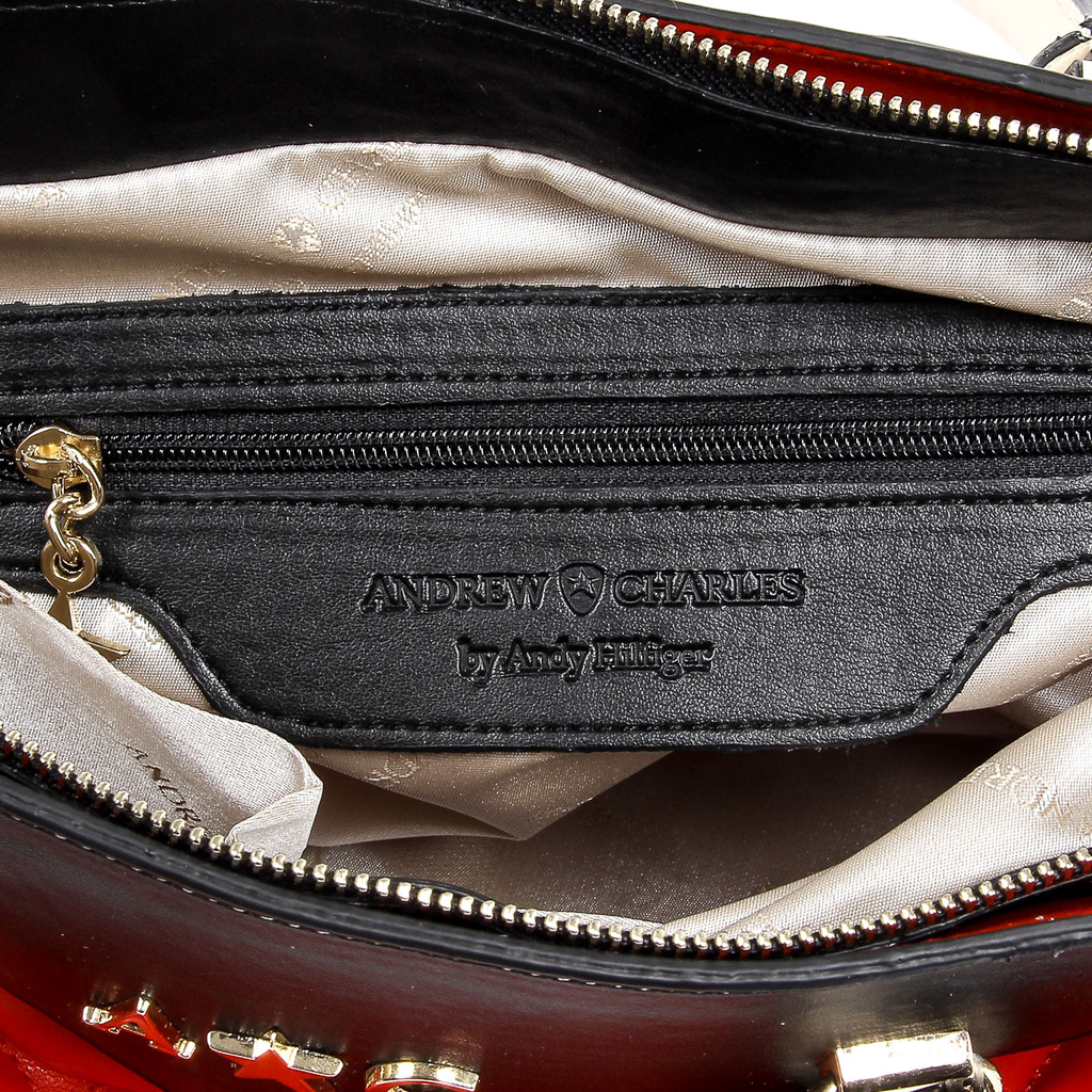 Borsa a mano da donna Andrew Charles rossa HOPE