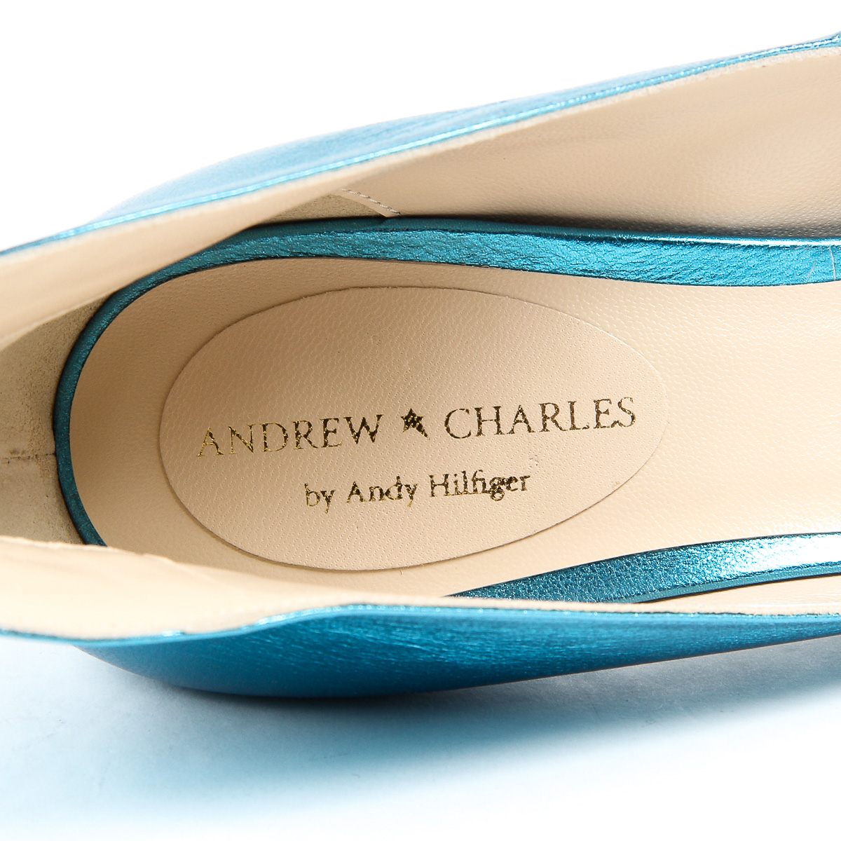 Andrew Charles - Décolleté da donna con punta aperta, colore azzurro, DAFNE