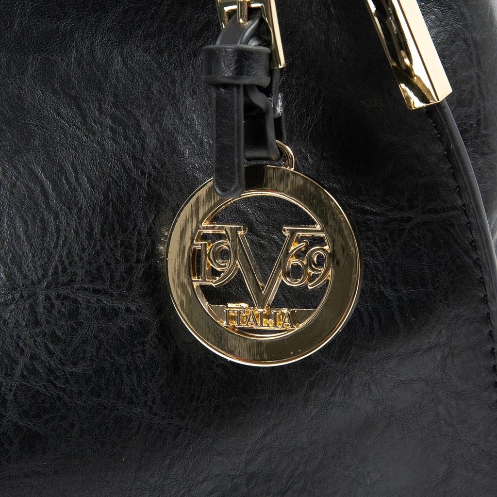 V 1969 Italia Borsa da donna nera REBECCA