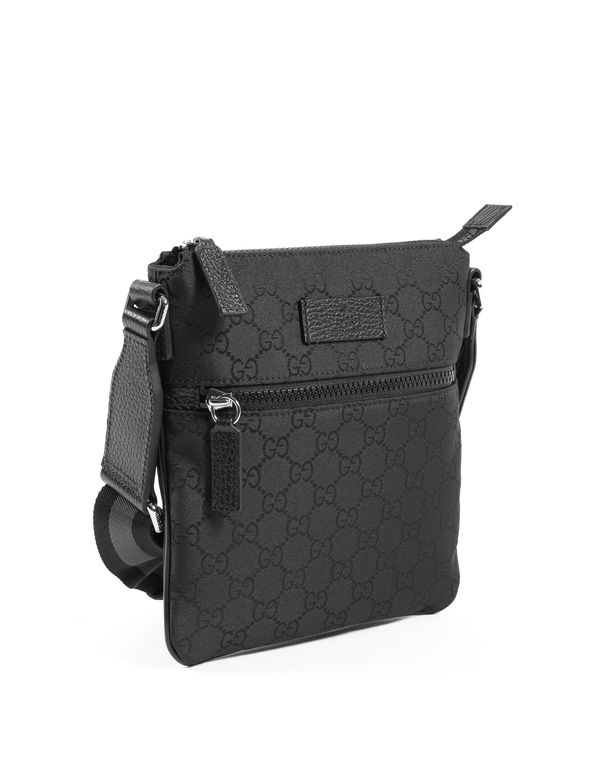 Borsa a tracolla piccola Gucci nera