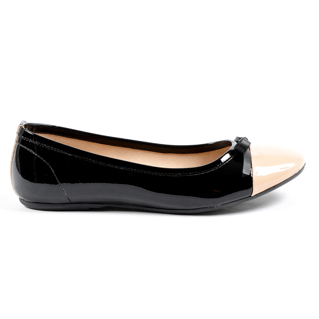 V 1969 Italia Womens Ballerina Black PARMA