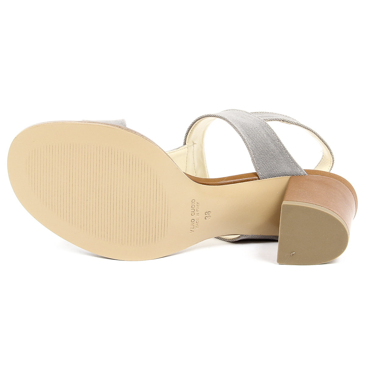 V 1969 Italia Sandalo Donna Taupe PERLA
