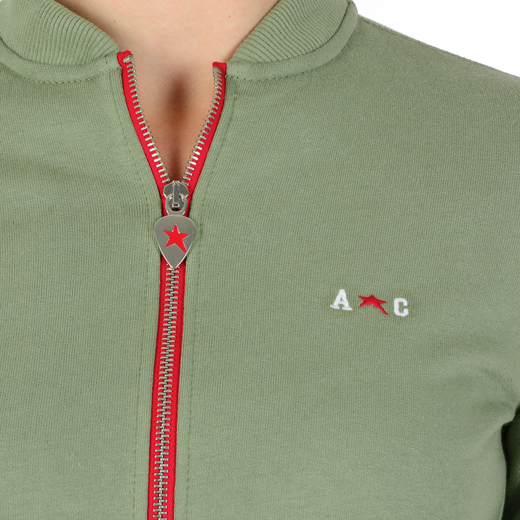 Andrew Charles Maglione da donna a maniche lunghe verde SUMATRA