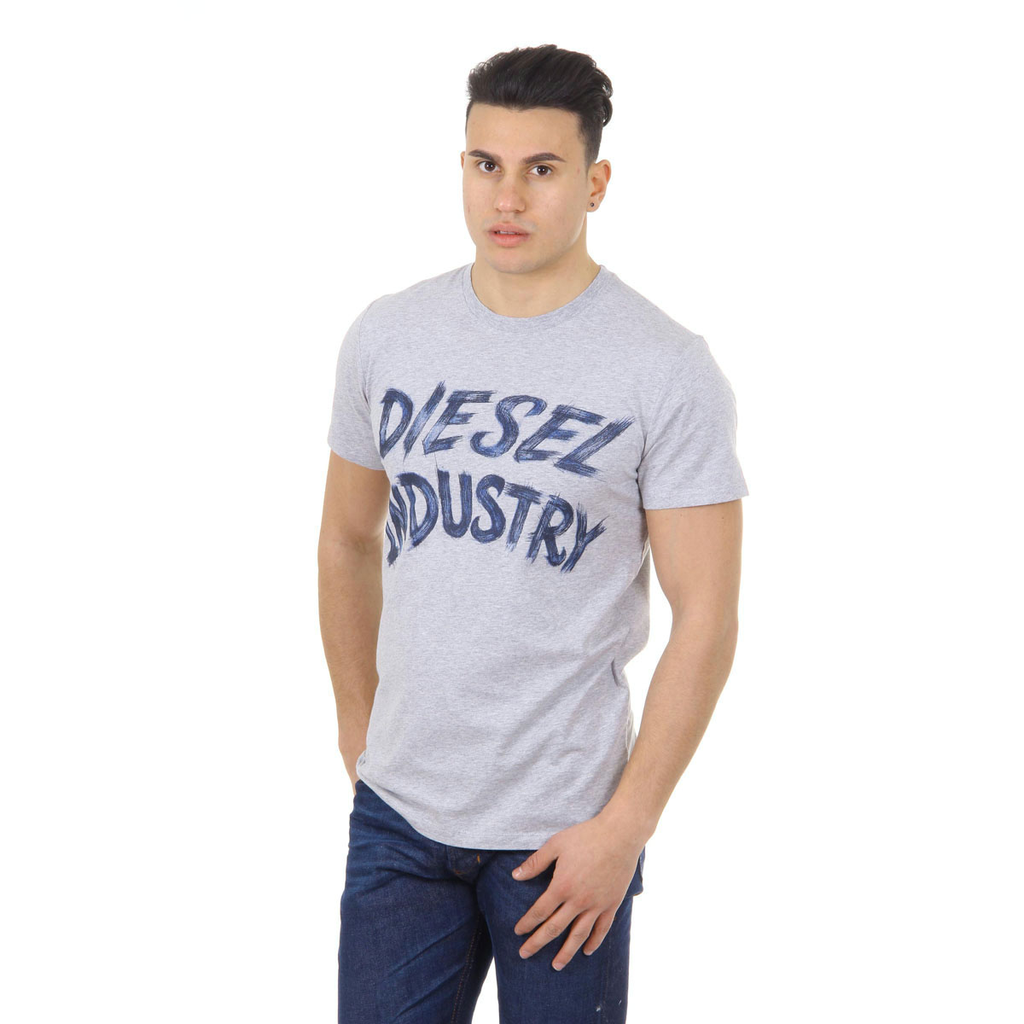 Diesel T-Shirt Uomo Maniche Corte Girocollo 00SGFJ 0091B 912 T-AETHALAS