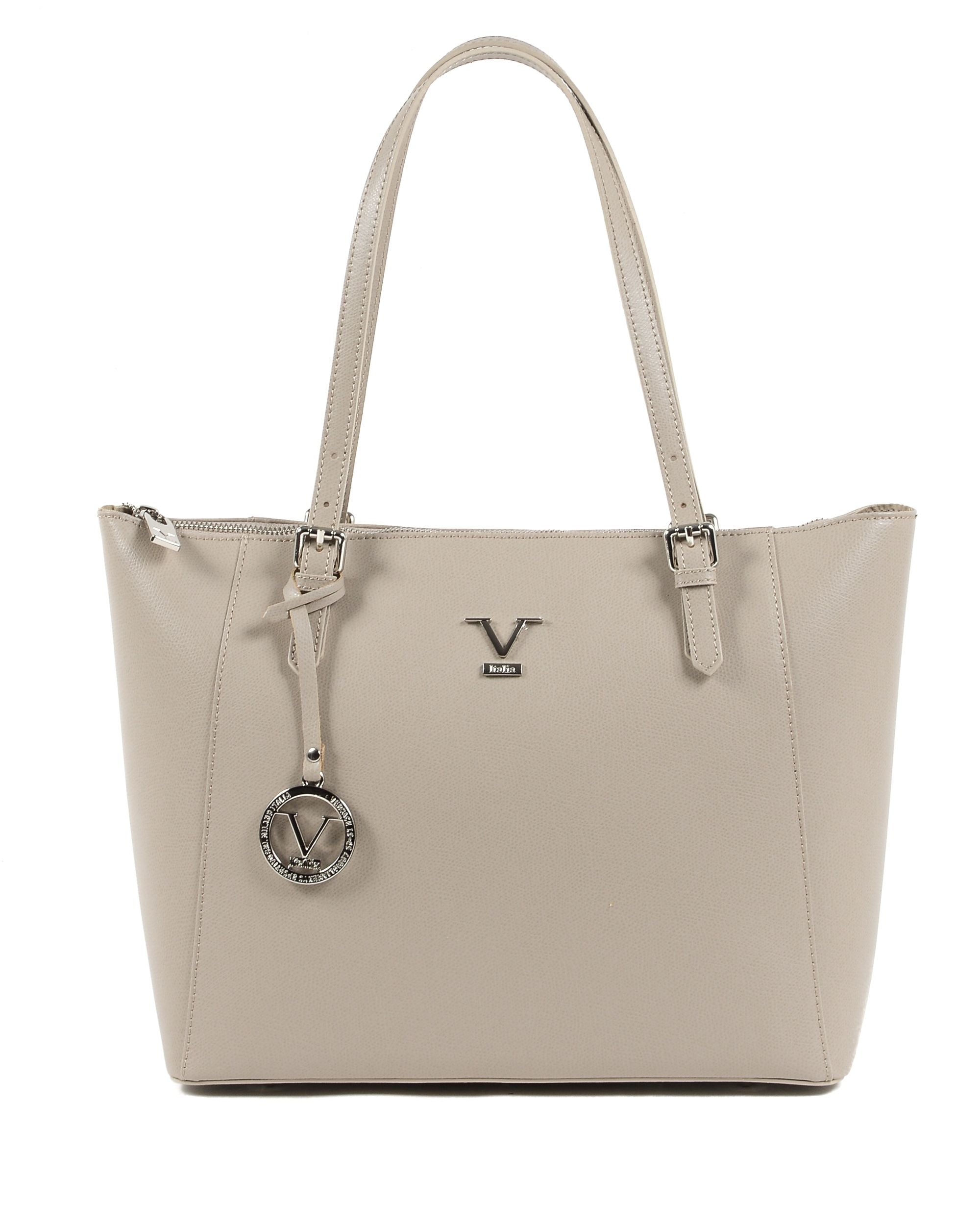 V Italia Borsa a tracolla da donna Taupe V09 PALMELLATO TAUPE