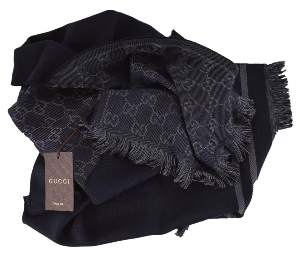 Gucci sciarpa uomo 33x180 nero