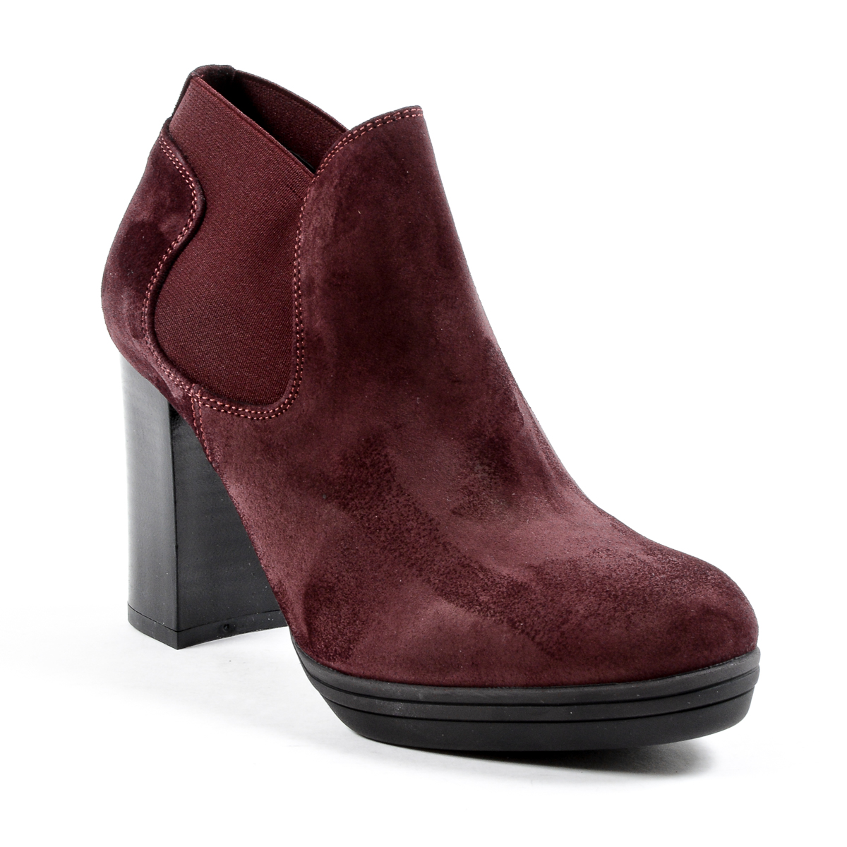 V 1969 Italia Stivaletto con tacco da donna Bordeaux GRACY