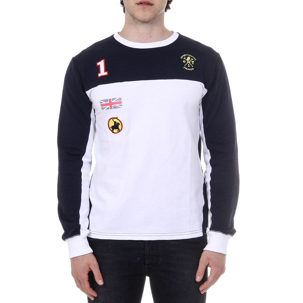 Maglione da uomo a maniche lunghe con scollo tondo Ufford & Suffolk Polo Club