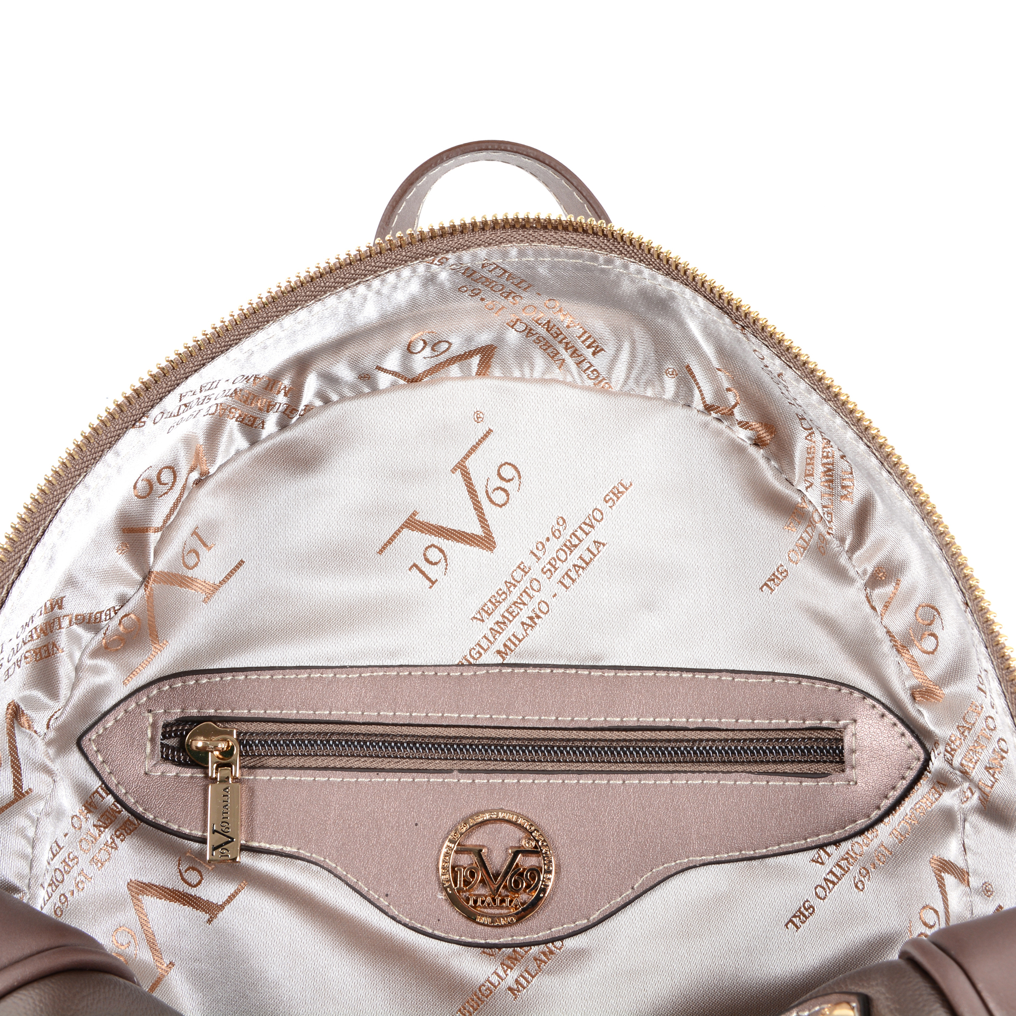 V 1969 Italia Zaino da donna oro SANTORINI
