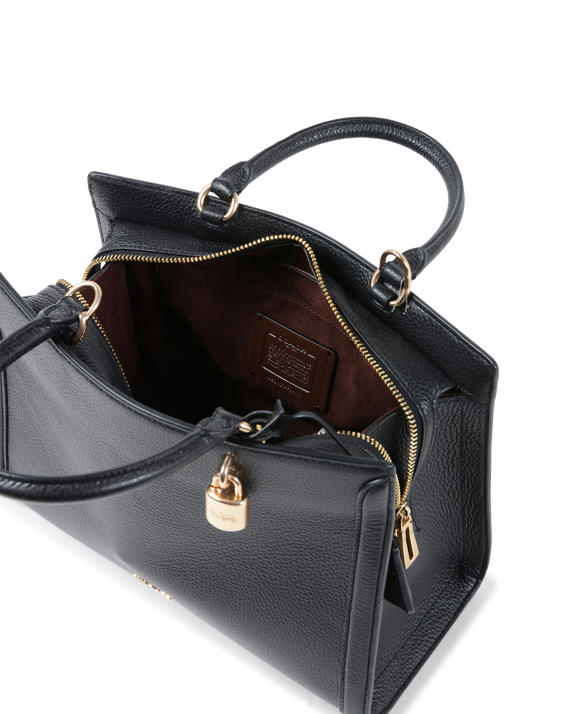 Borsa a mano da donna Coach nera F88037 NERO