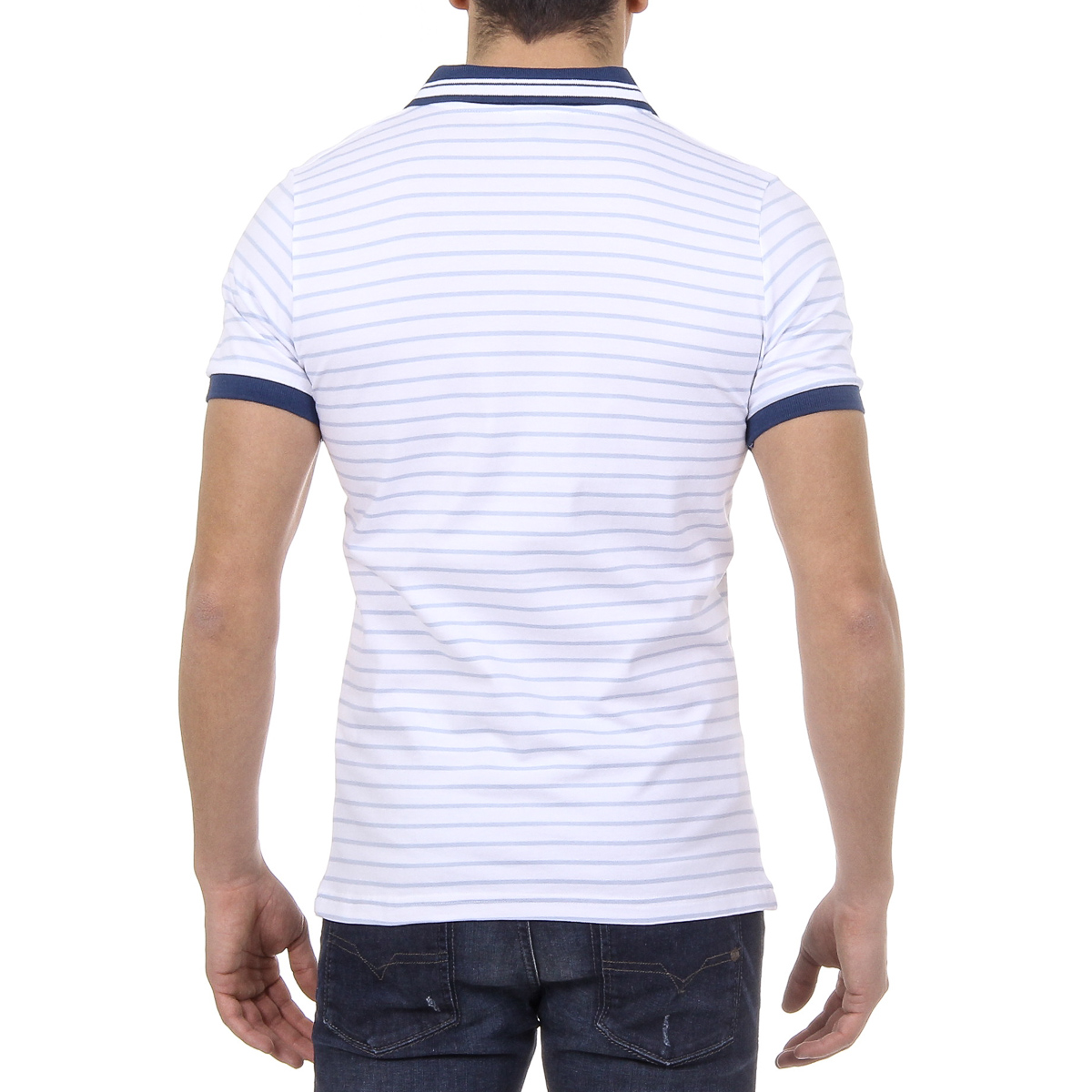 Polo da uomo a maniche corte Ufford & Suffolk Polo Club US006 BLU