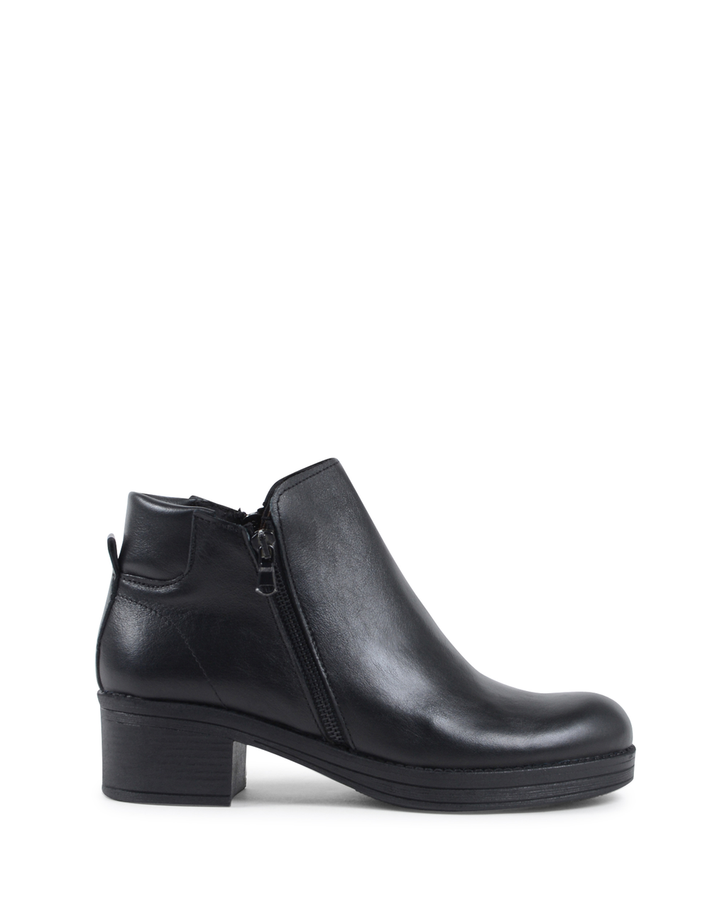 19V69 Italia Womens Ankle Boot Black 015 VITELLO NERO