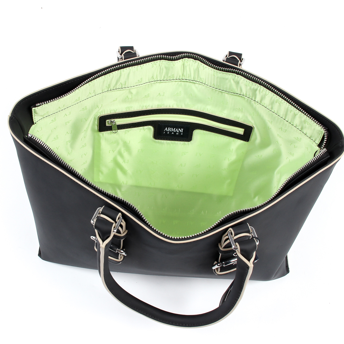 Borsa a mano da donna Armani Jeans nera 922210 7P772 00020