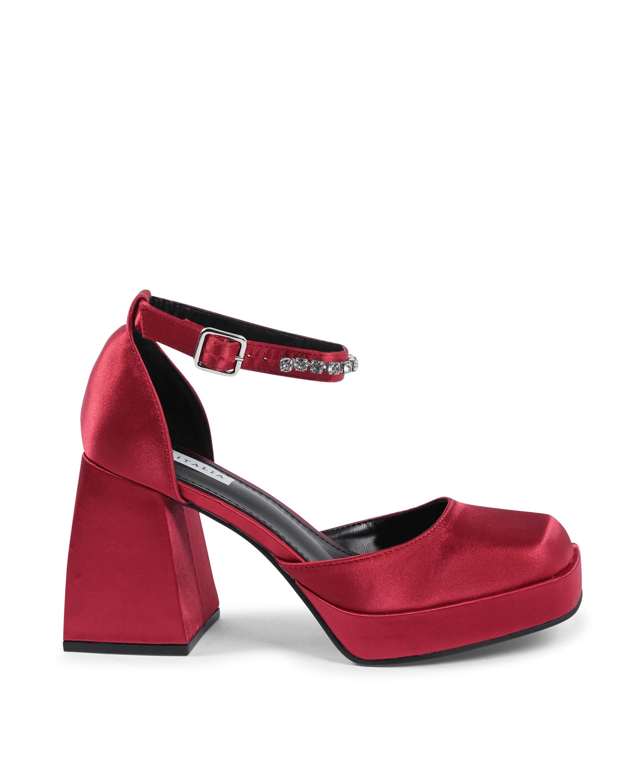 19V69 Italia Scarpe da donna con cinturino alla caviglia Bordeaux J010 BORDEAUX