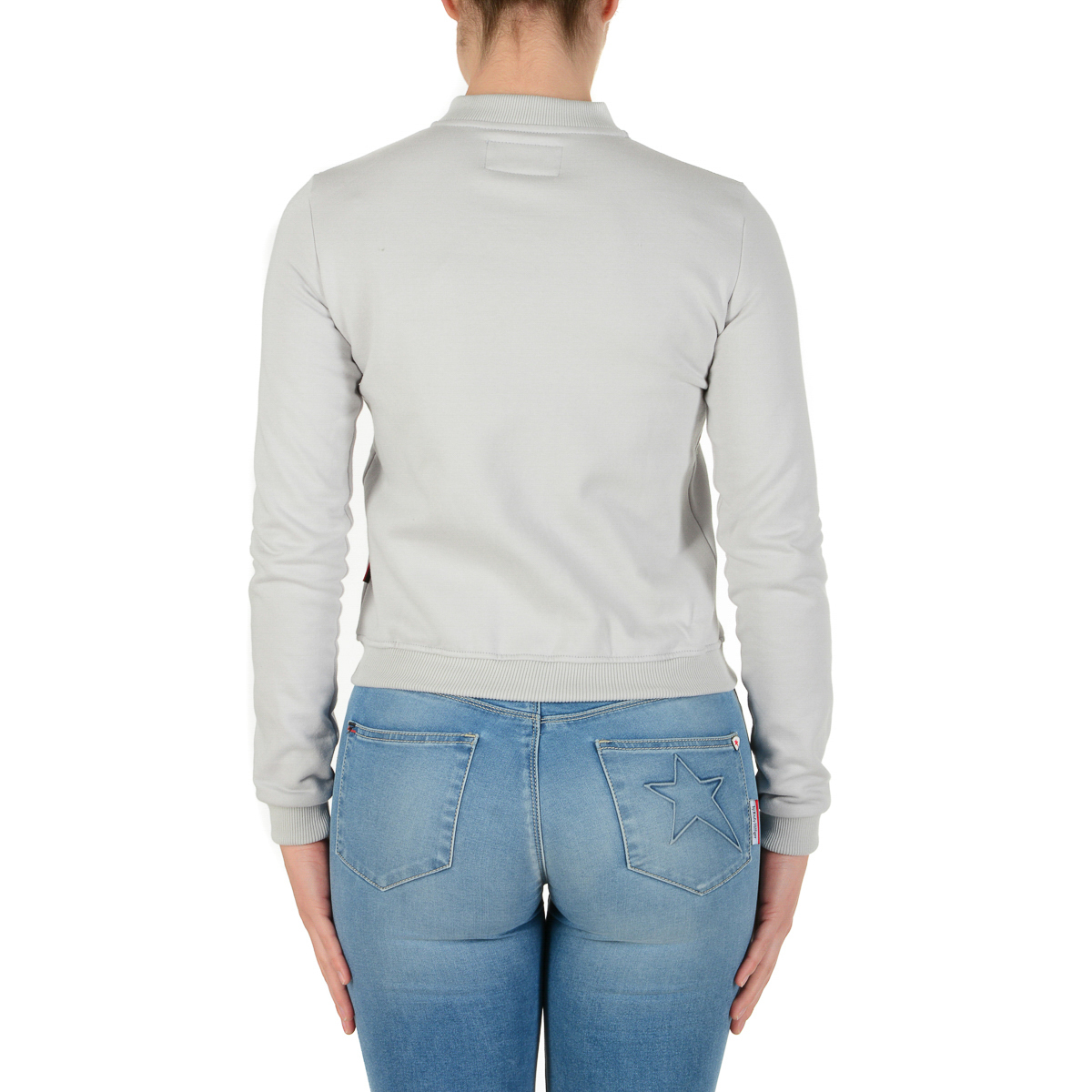 Andrew Charles Maglione da donna a maniche lunghe grigio SUMATRA