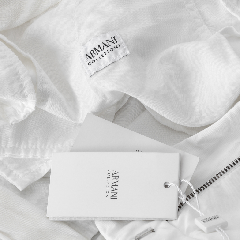 Pantaloni Armani Collezioni Uomo Bianchi