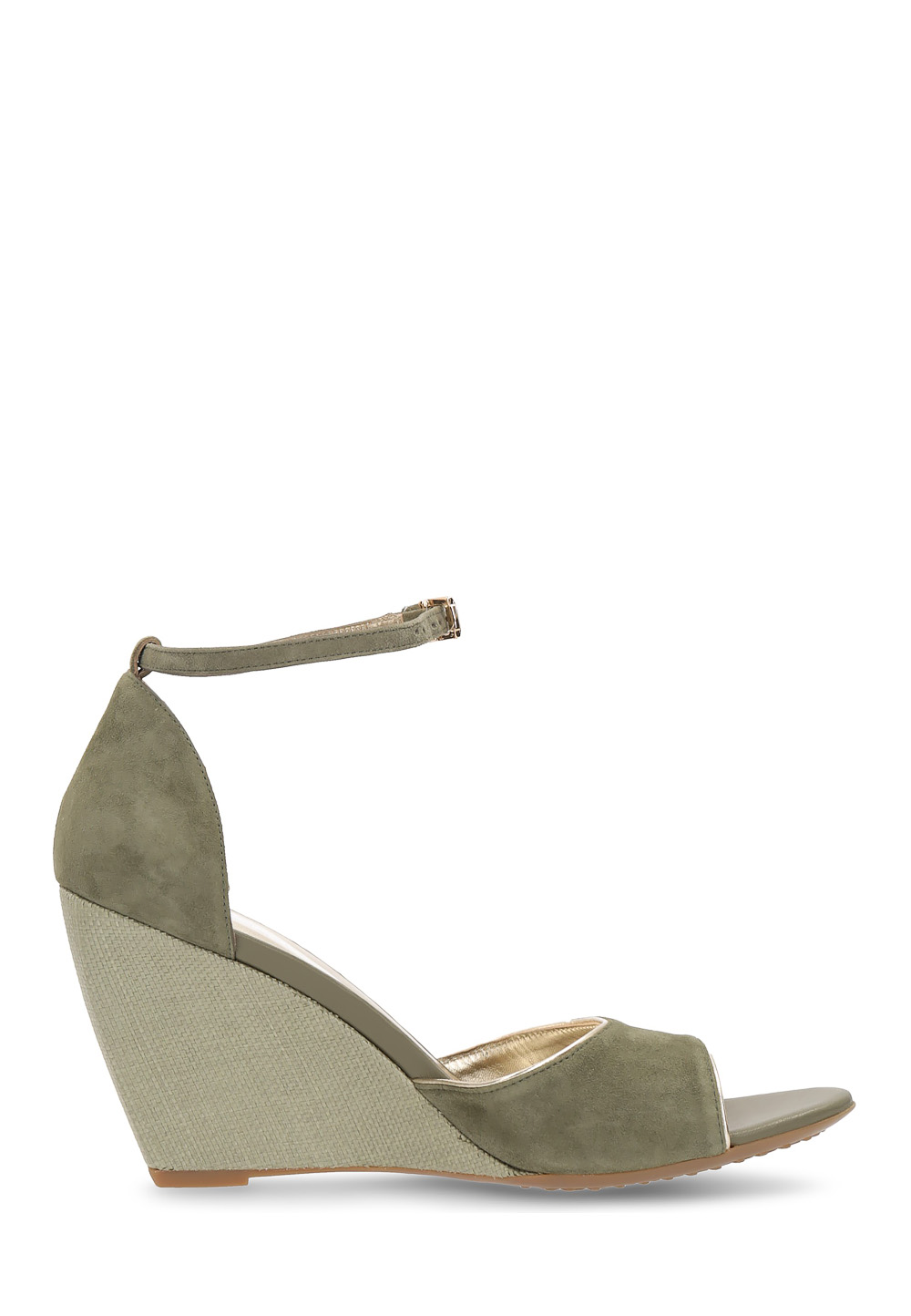 Sandalo con zeppa Hogan da donna verde HXW2270N660CR0V616