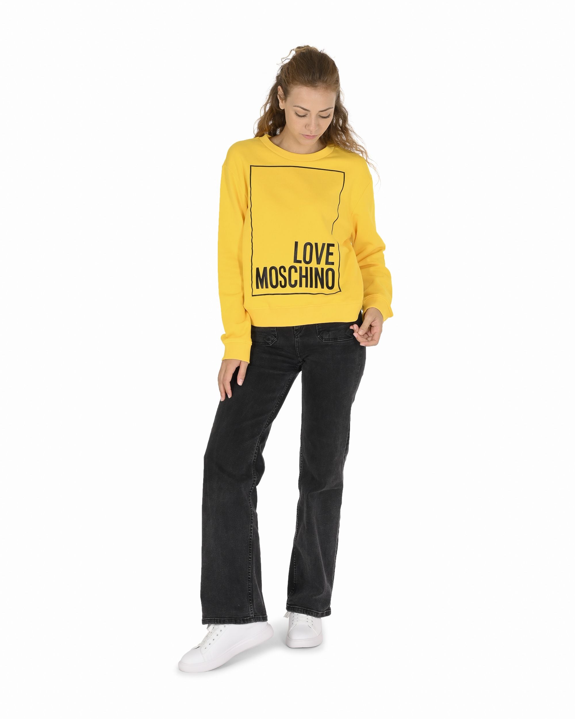 Felpa da donna Love Moschino W 6 306 47 M 4055 I60 GIALLO