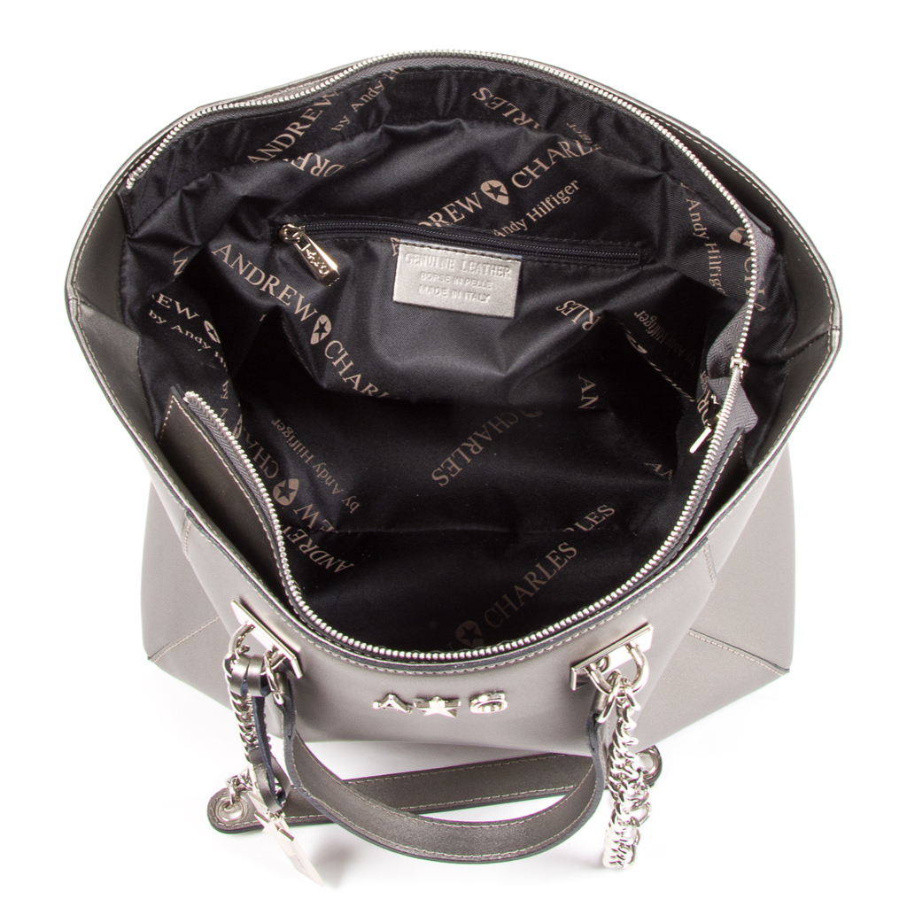 Borsa a mano da donna Andrew Charles Silver KEY