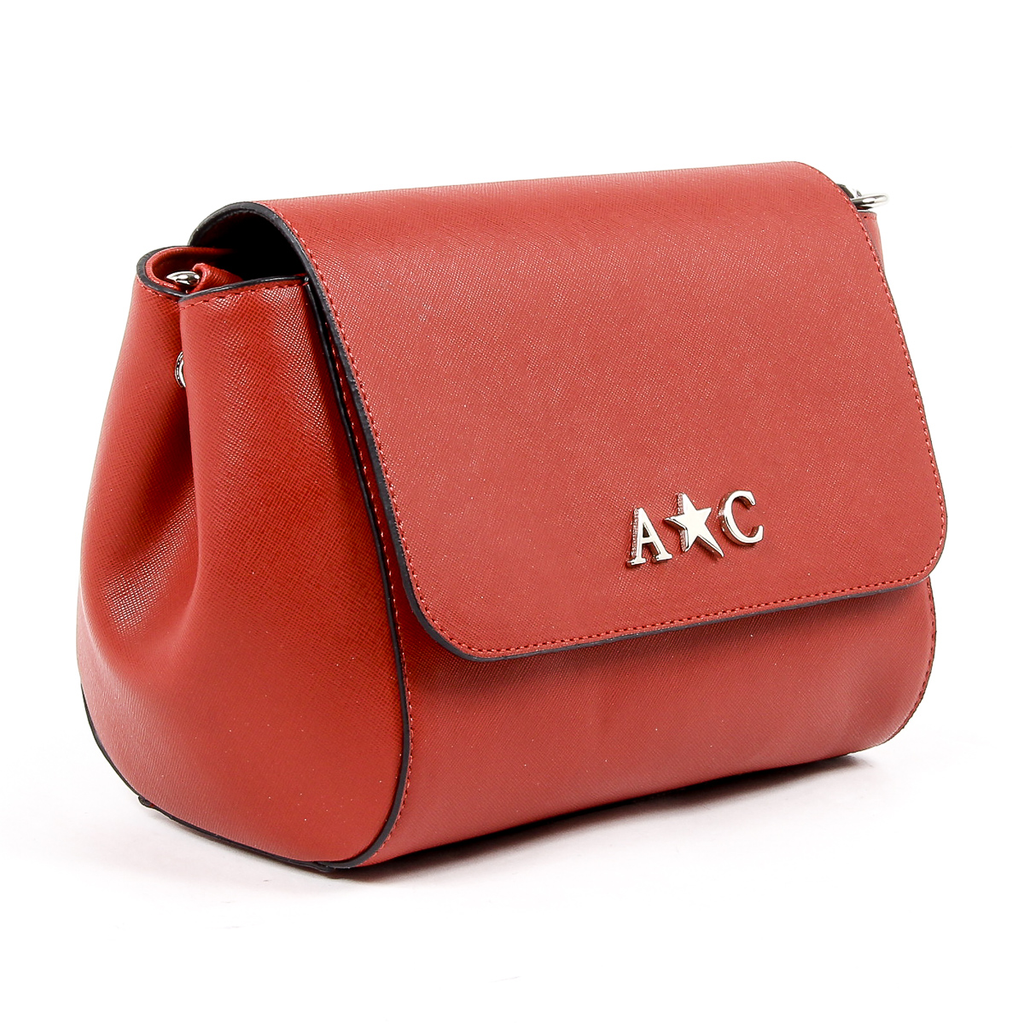 Borsa a mano da donna Andrew Charles rossa VERA