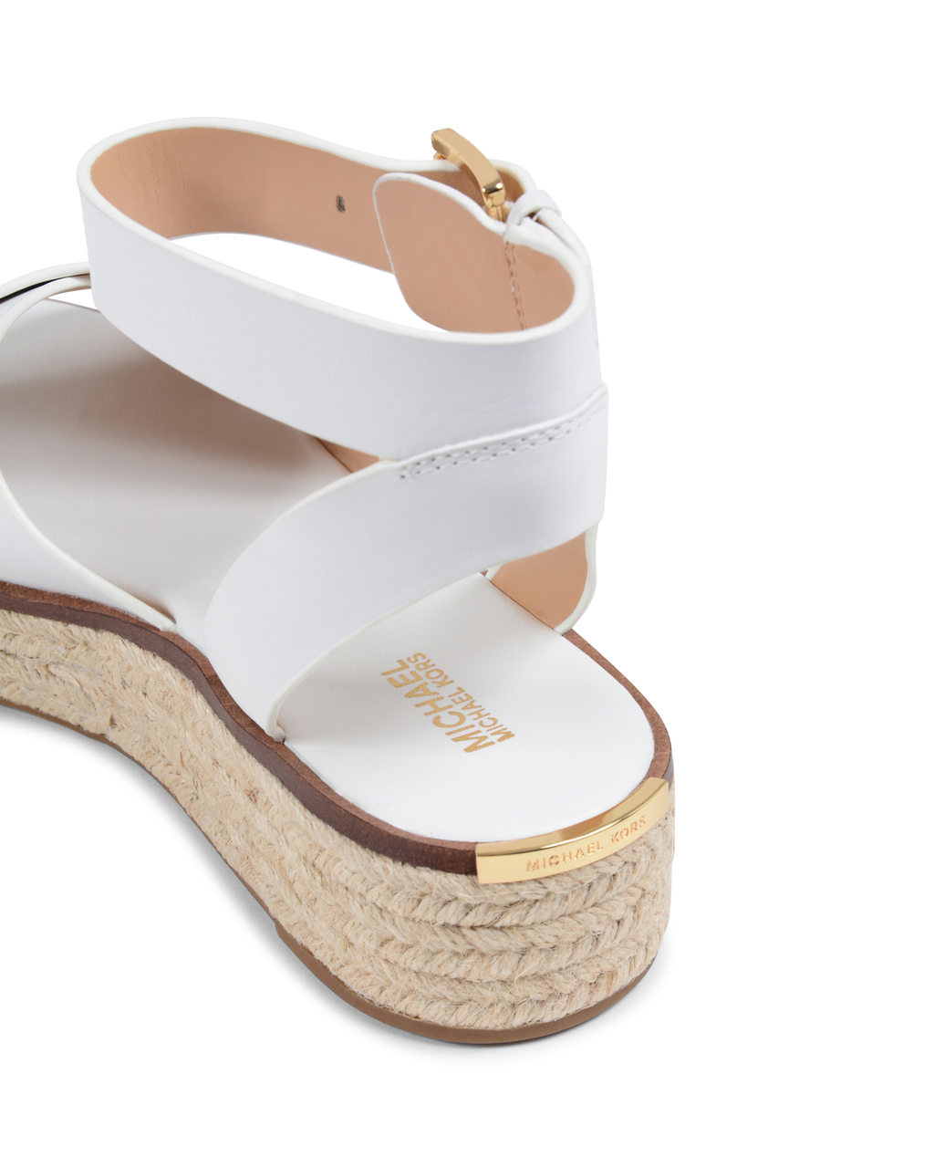 Michael Kors Sandalo con plateau da donna bianco ABBOTT