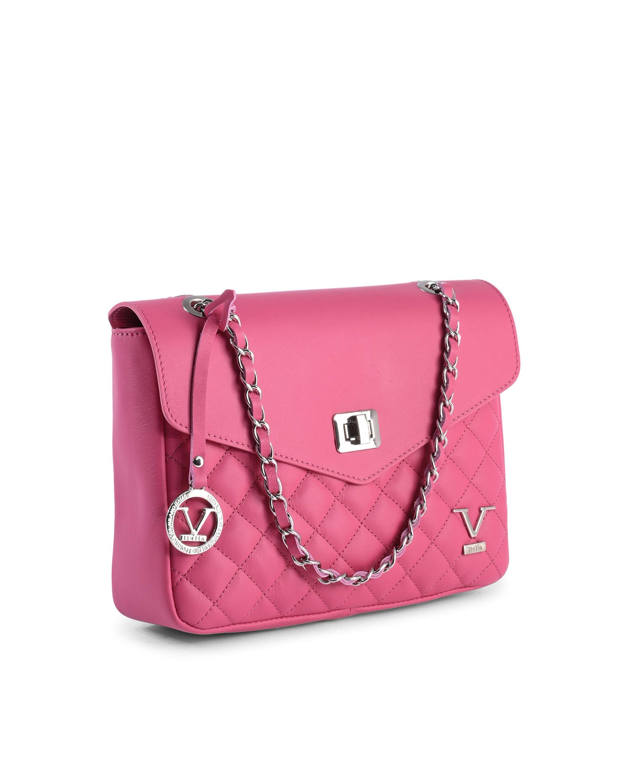 Borsa a mano da donna V Italia V024M-S SAUVAGE FUXIA