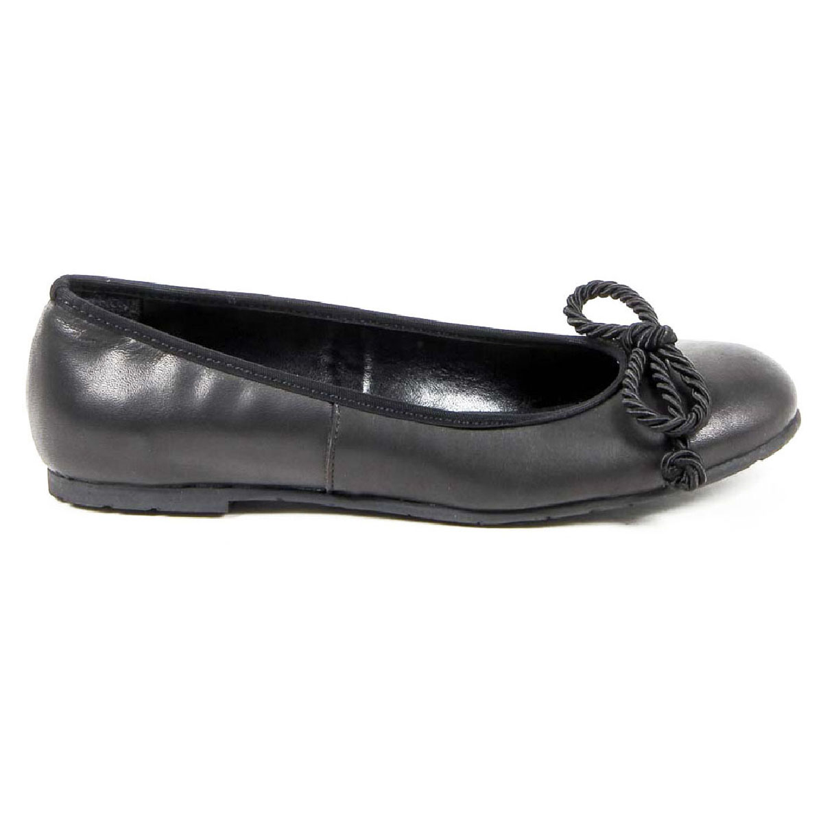 V 1969 Italia Ballerina da donna E08 NAPPA NERO CORDA