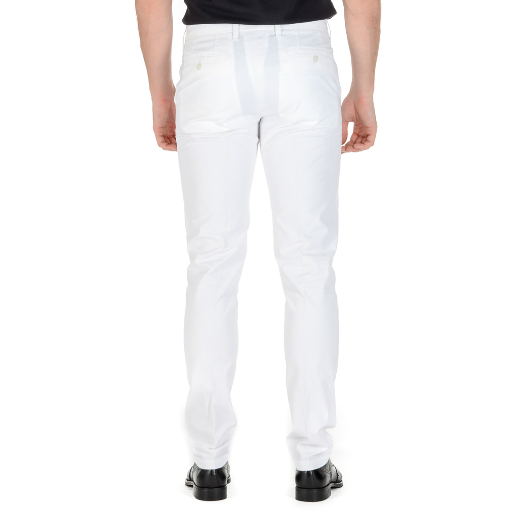 Corneliani Pantaloni Uomo Bianchi