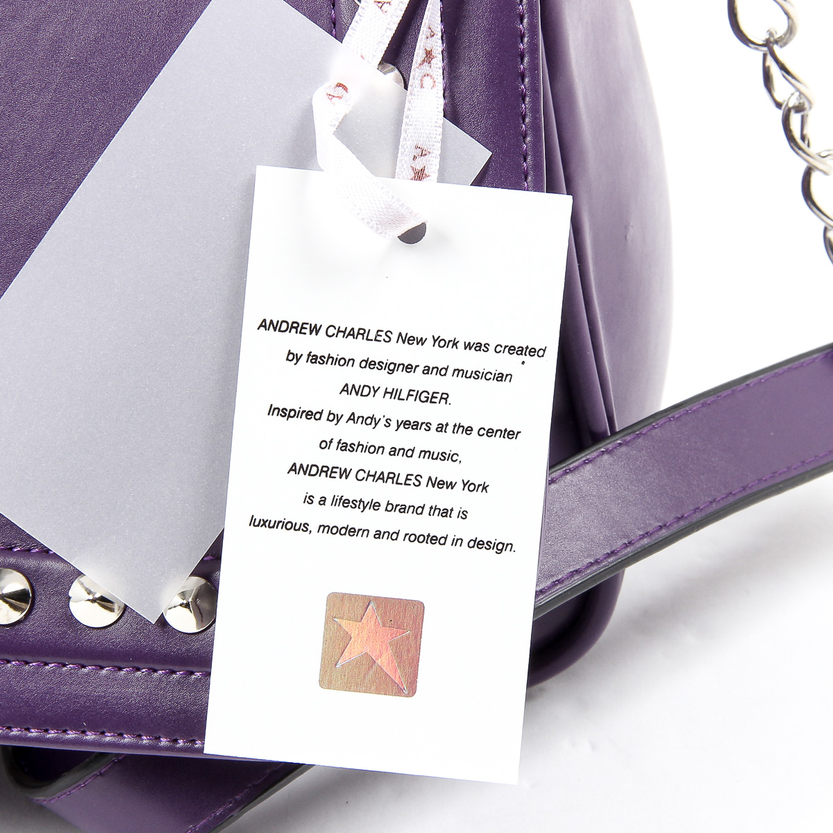 Borsa a mano da donna Andrew Charles viola SKYLA